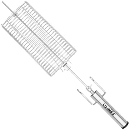 Rotating BBQ Skewer Basket
