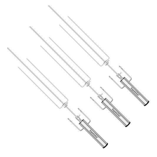 Triple Premium Powered BBQ Rotating BBQ Skewer Kit
